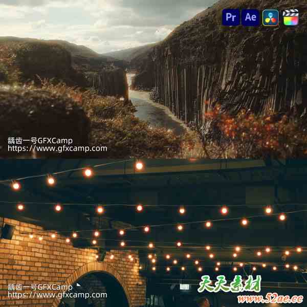 AE/PR/达芬奇/FCPX亮部边缘泛红光胶片特效插件 Halation Win/Mac破解版-天天素材网
