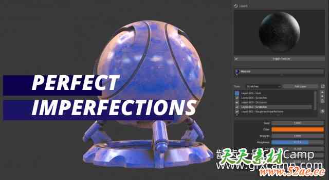 Blender完美划痕污迹做旧插件 Perfect Imperfections-天天素材网