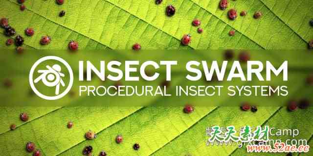 Blender昆虫程序化分布动画资产预设 Insect Swarm – Procedural Insect Systems-天天素材网