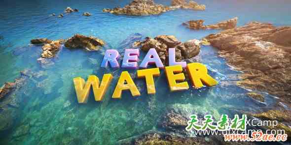 Blender真实水模拟插件 Real Water V2.0.2+V1.2.0-天天素材网