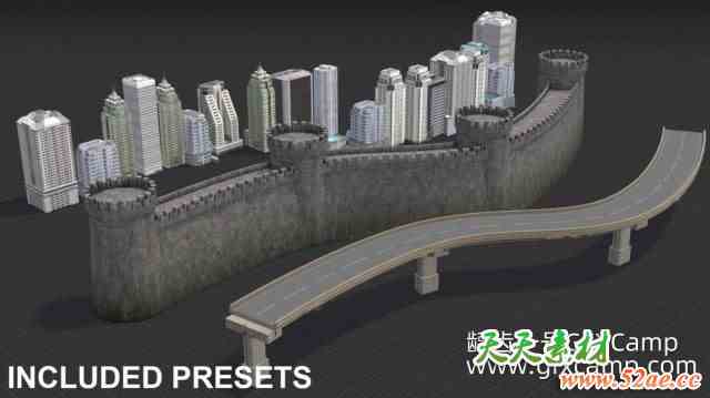 Blender建筑几何节点生成器资产预设 Geometry Node Tools – Architectural Pack-天天素材网